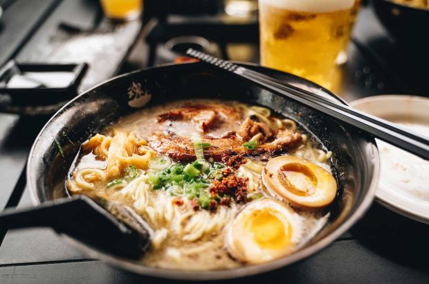 Cooking a ramen dish
