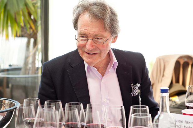 Steven Spurrier tasting wine